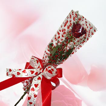 tek bir adet g�l seffafta   Ankara gazi mahallesi �i�ek�i ma�azas� 