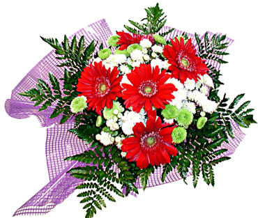 gerbera ve krizantem demeti  Ankara gazi mahallesi �i�ek�i ma�azas� 