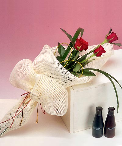 3 adet kalite g�l sade ve sik halde bir tanzim  Ankara �entepe internetten �i�ek sipari�i 