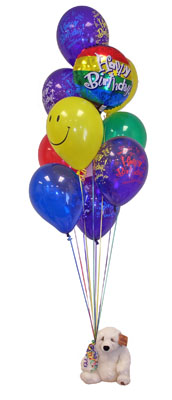  Ankara eryaman �i�ek�i telefonlar�  Sevdiklerinize 17 adet u�an balon demeti yollayin.