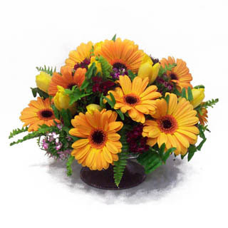 gerbera ve kir �i�ek masa aranjmani  Ankara varl�k mahallesi �i�ek sipari�i vermek 
