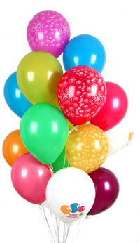  Ankara ivedik hediye �i�ek yolla  30 adet u�an balon buketi demeti renkli