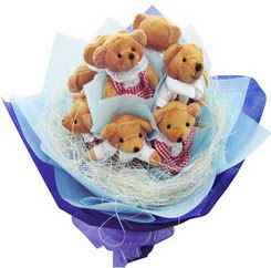 12 adet hediye ayicik bear demeti  Ankara ergazi kaliteli taze ve ucuz iekler 