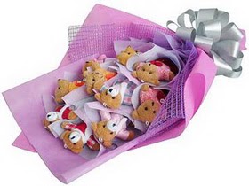 12 adet hediye ayicik bear buketi  Ankara anneler g�n� �i�ek yolla 