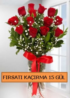  15 �thal k�rm�z� g�l b�y�k ba�l� orjinal  Ankara laleg�l �i�ek sipari�i sitesi 