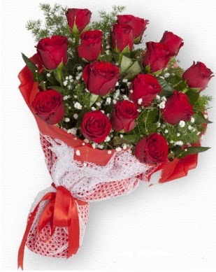 15 adet k�rm�z� g�lden k�z isteme buketi  Ankara sincan �i�ek g�nderme 