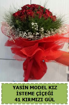 41 Adet k�rm�z� g�l k�z isteme �i�e�i  Ankara ostim �i�ek g�nderme sitemiz g�venlidir 