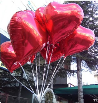 8 adet folyo kalp uan balon  Ankara demetevler ucuz iek gnder 