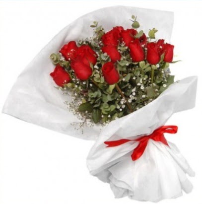 9 adet k�rm�z� g�l buketi  Ankara gazi mahallesi �i�ek�i ma�azas� 