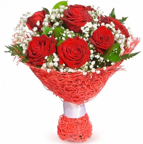 7 adet k�rm�z� g�l buketi  Ankara macunk�y �i�ek�iler 