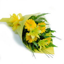  Ankara �ayyolu hediye sevgilime hediye �i�ek  lilyum gerbera buketi �zel