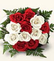  Ankara etimesgut �i�ek , �i�ek�i , �i�ek�ilik  10 adet kirmizi beyaz g�ller - anneler g�n� i�in ideal se�imdir -