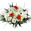 krizantemler beyaz ve g�ller  Ankara etimesgut �i�ek , �i�ek�i , �i�ek�ilik 