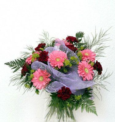 gerbera ve kir �i�eklerinden demet tanzimi  Ankara cicekciler , cicek siparisi 