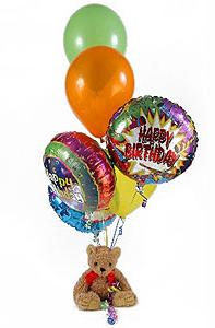 dogum g�n� parti u�an balonlari
