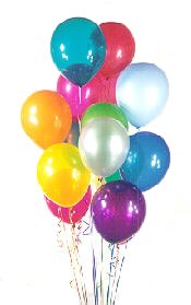 15 adet u�an balon demeti
