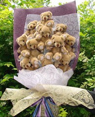 15 adet pelus ayi buketi  Ankara �i�ek yolla , �i�ek g�nder , �i�ek�i  
