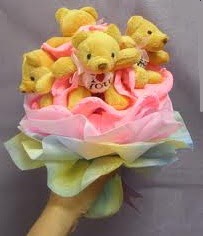 5 adet pelu� ay� buketi