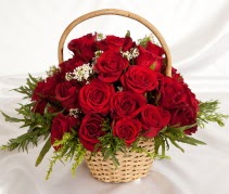 19 adet k�rm�z� g�lden �i�ek sepeti  Ankara �mitk�y �i�ek servisi , �i�ek�i adresleri 