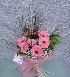  Ankara ivedik hediye �i�ek yolla  Pembe gerbera mevsim �i�ekleri