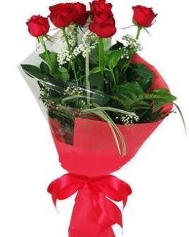 5 adet k�rm�z� g�lden buket  Ankara ergazi kaliteli taze ve ucuz �i�ekler 
