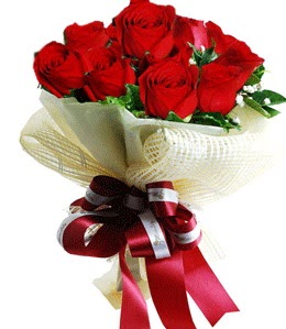 9 adet k�rm�z� g�lden buket tanzimi  Ankara ostim �i�ek g�nderme sitemiz g�venlidir 