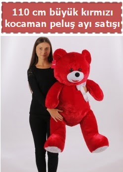 110 cm b�y�k k�rm�z� kocaman pelu� ay�  Ankara sincan �i�ek g�nderme 