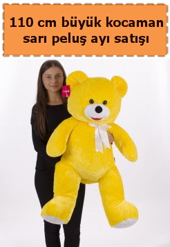 110 cm b�y�k sar� kocaman pelu� ay�  Ankara bat�kent �i�ek yolla 