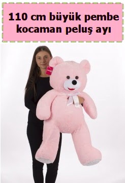 110 cm b�y�k pembe kocaman pelu� ay�  Ankara ostim �i�ek g�nderme sitemiz g�venlidir 