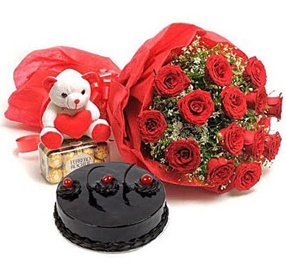 12 k�rm�z� g�l ay�c�k �ikolata ve ya� pasta  Ankara sincan �i�ek g�nderme   