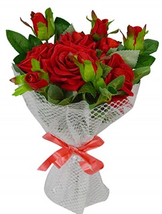 9 adet k�rm�z� g�lden sade ��k buket  Ankara eryaman �i�ek�i telefonlar� 